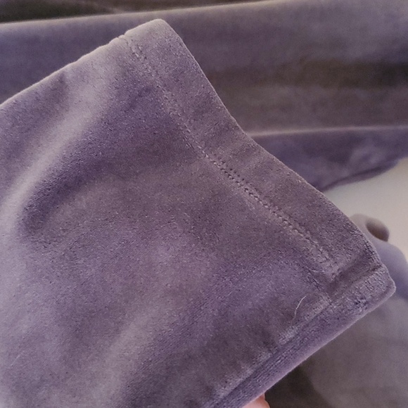 House of Harlow 1960 Grey Velour Track Sweatpants Size Medium - Picture 4 of 7